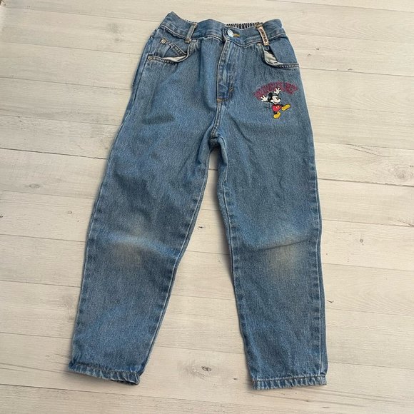 Vintage Mickey‎ & co denim jeans kids size 6 - Picture 1 of 6